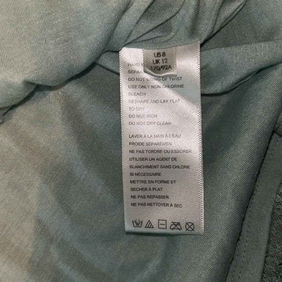 FREE PEOPLE Frida Seafoam Green Sequin Ruffle Dress Size 8 - MSRP $168 NEW - Picture 7 of 7